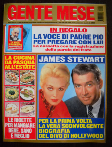 GENTE MESE magazine side cover April 1997