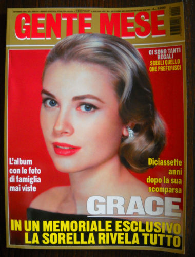 GENTE MESE magazine side cover September 1999