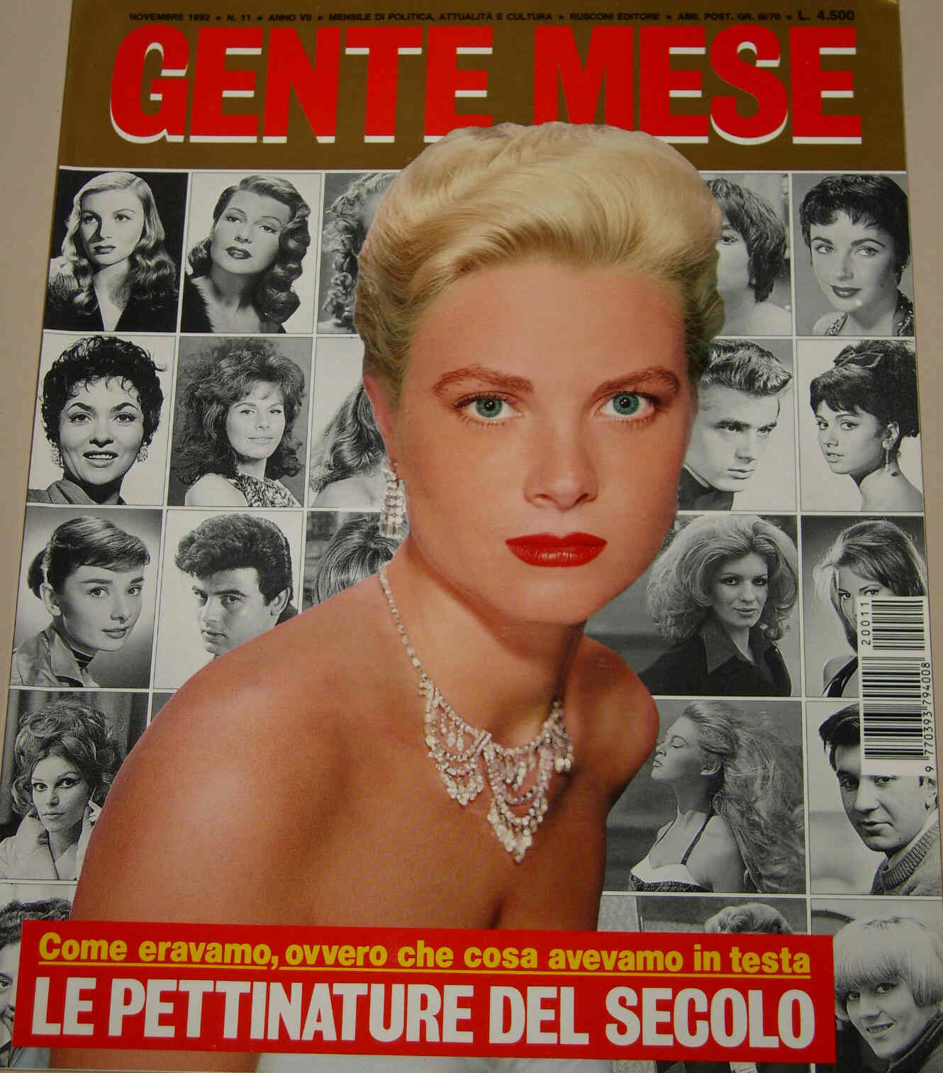 GENTE MESE magazine side cover November 1992