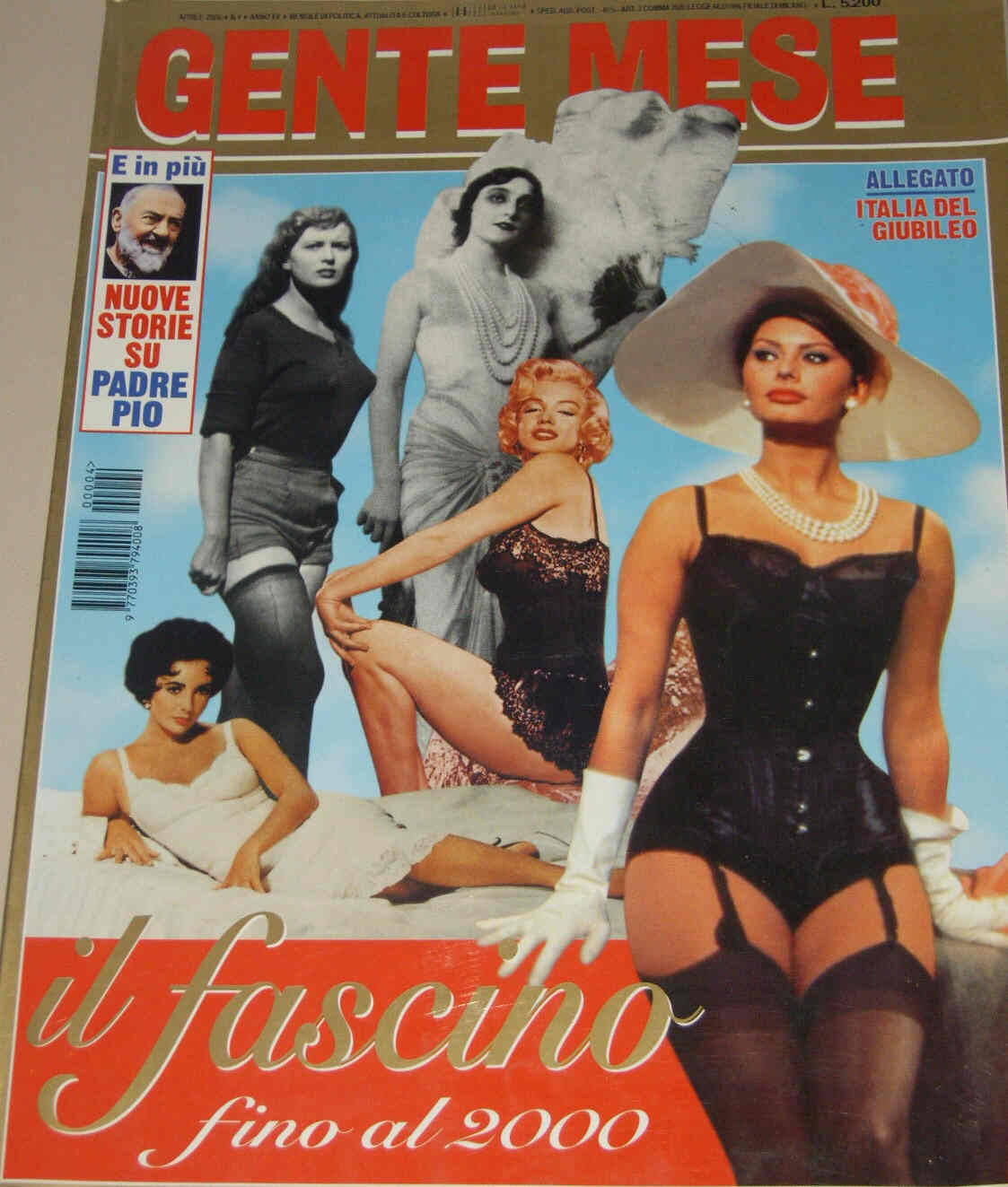 GENTE MESE magazine side cover April 2000