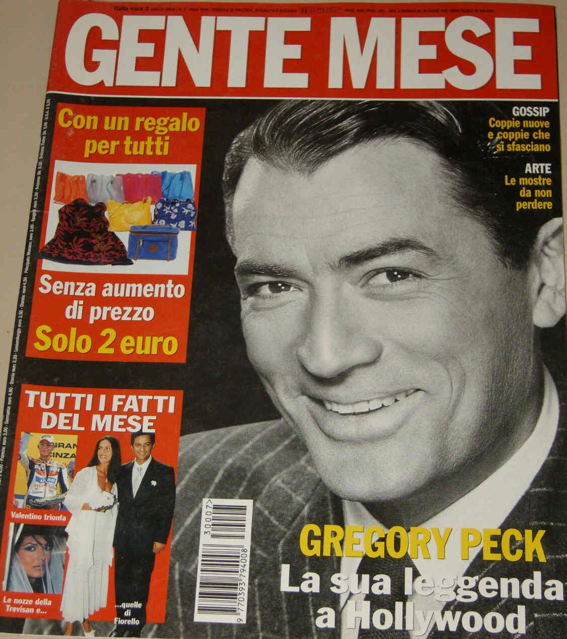 GENTE MESE magazine side cover July 2003