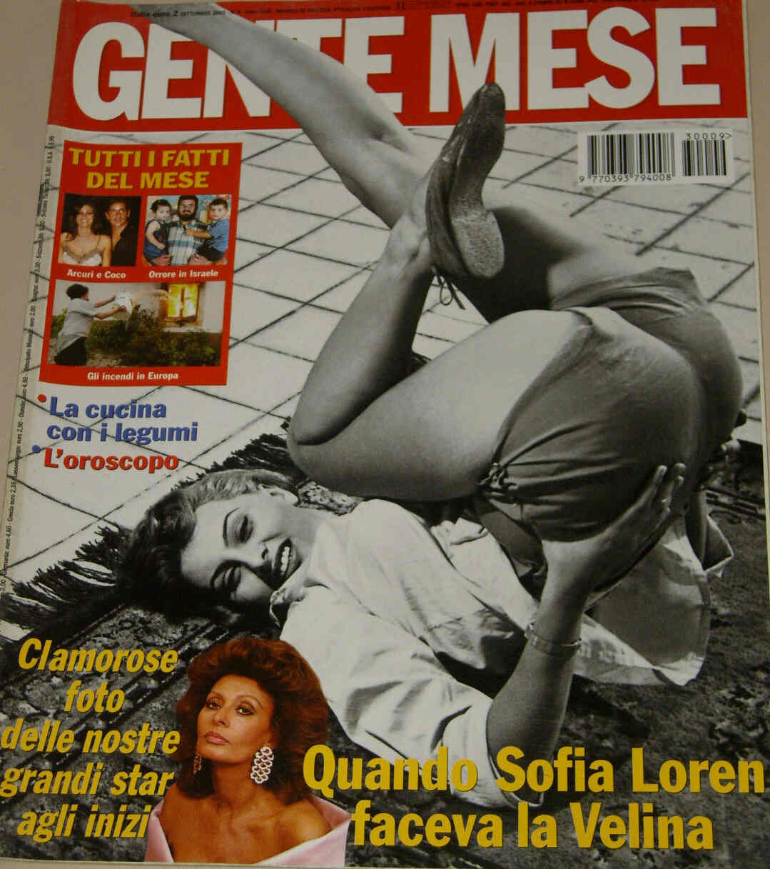 GENTE MESE magazine side cover September 2003