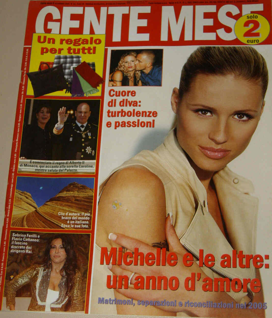 GENTE MESE magazine side cover December 2005