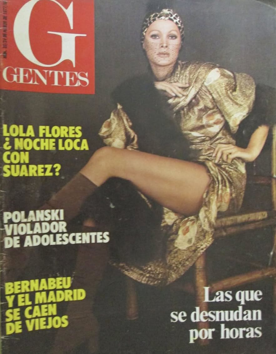 GENTES magazine side cover Issue 33   1977