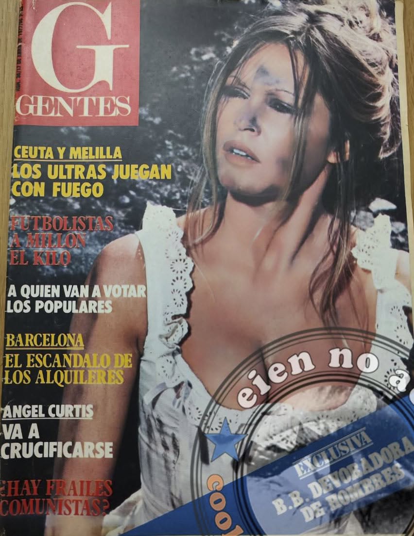 GENTES magazine side cover Issue 36   1977