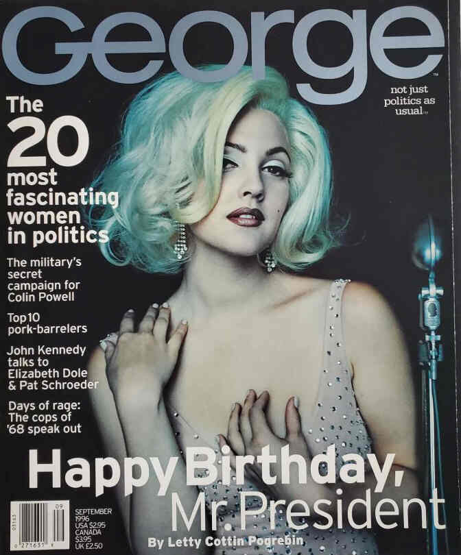 GEORGE magazine side cover  September 1996