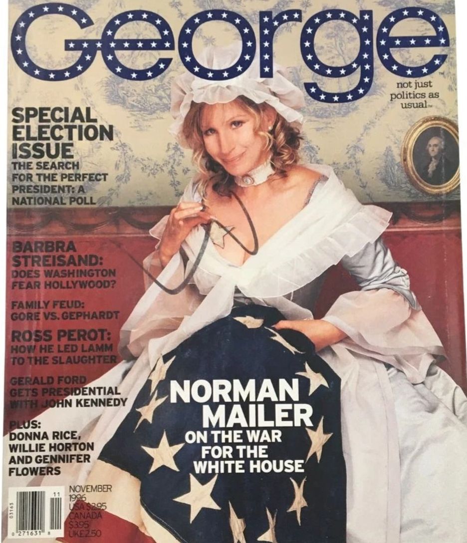 GEORGE magazine side cover  November 1996