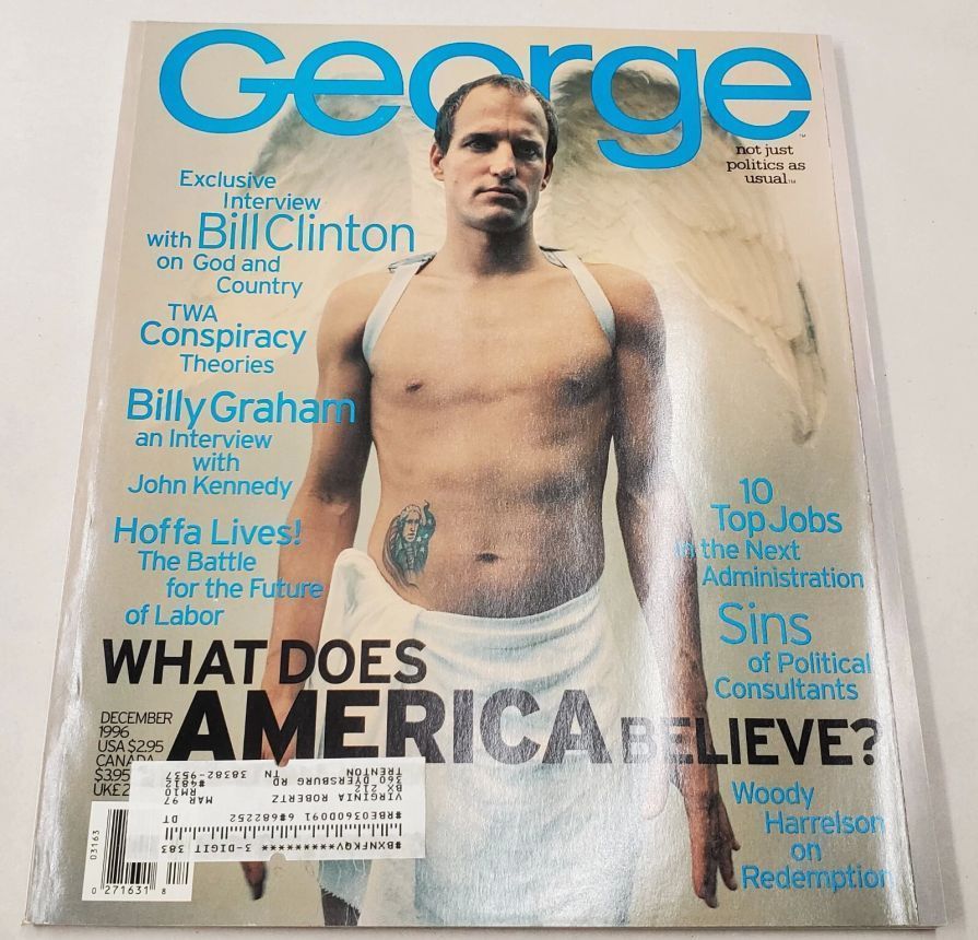 GEORGE magazine side cover  December 1996