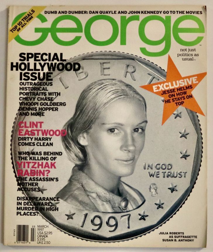 GEORGE magazine side cover  March 1997