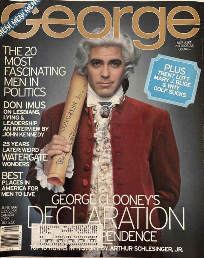 GEORGE magazine side cover  June 1997