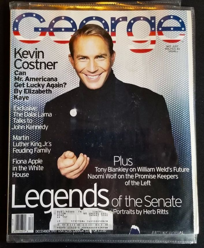 GEORGE magazine side cover  December 1997