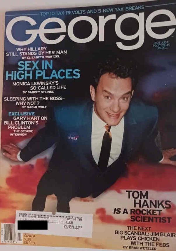 GEORGE magazine side cover  April 1998