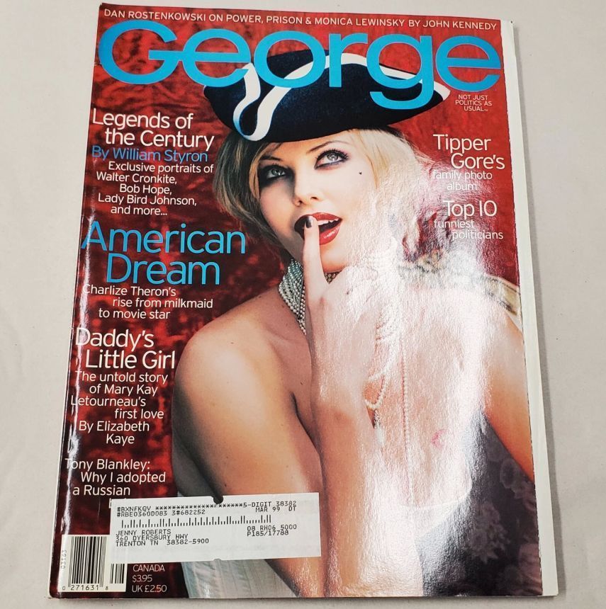 GEORGE magazine side cover  August 1998