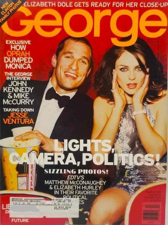 GEORGE magazine side cover  March 1999