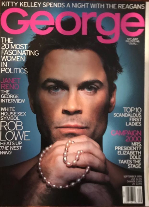 GEORGE magazine side cover  September 1999