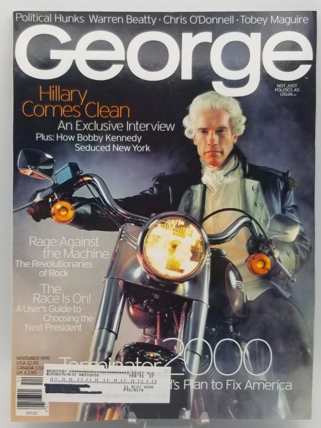 GEORGE magazine side cover  November 1999