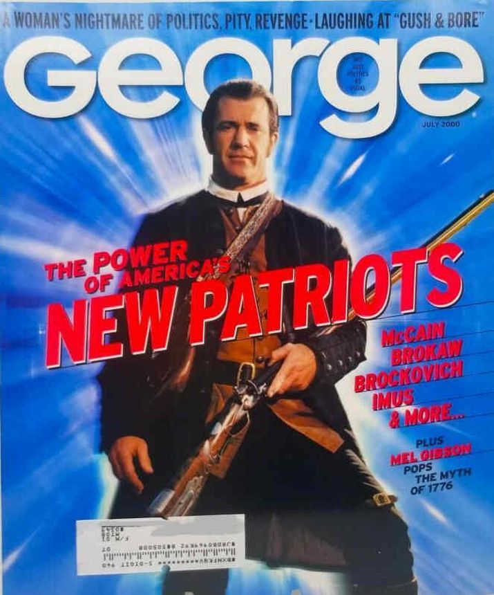 GEORGE magazine side cover  July 2000