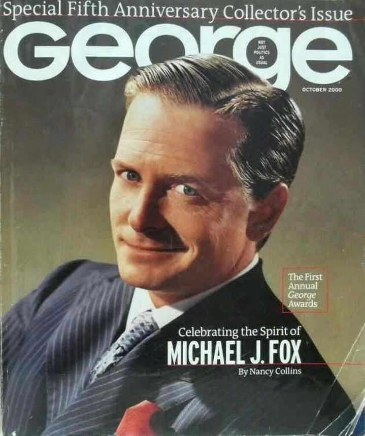 GEORGE magazine side cover  October 2000