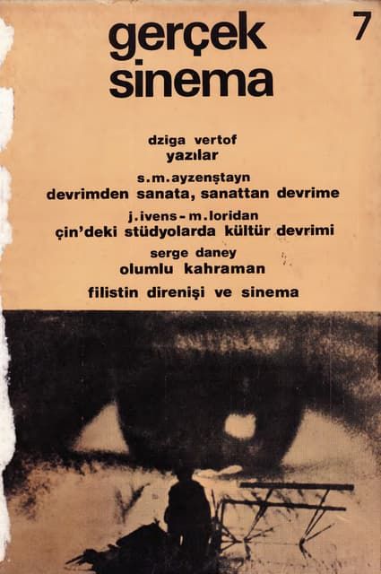 GERCEK SINEMA magazine side cover Issue 7 Summer 1974