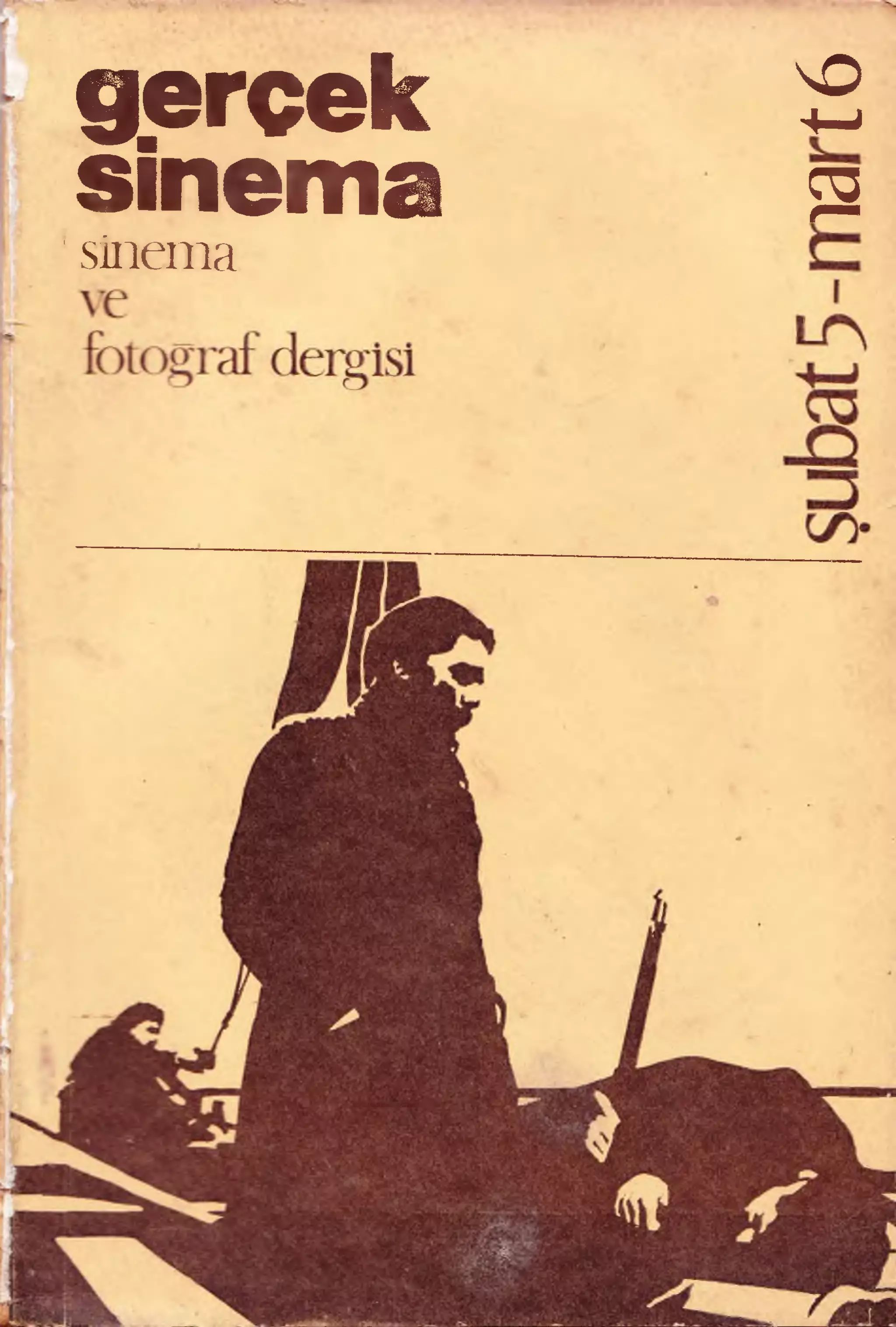 GERCEK SINEMA magazine side cover Issue 5-6 February/March 1974