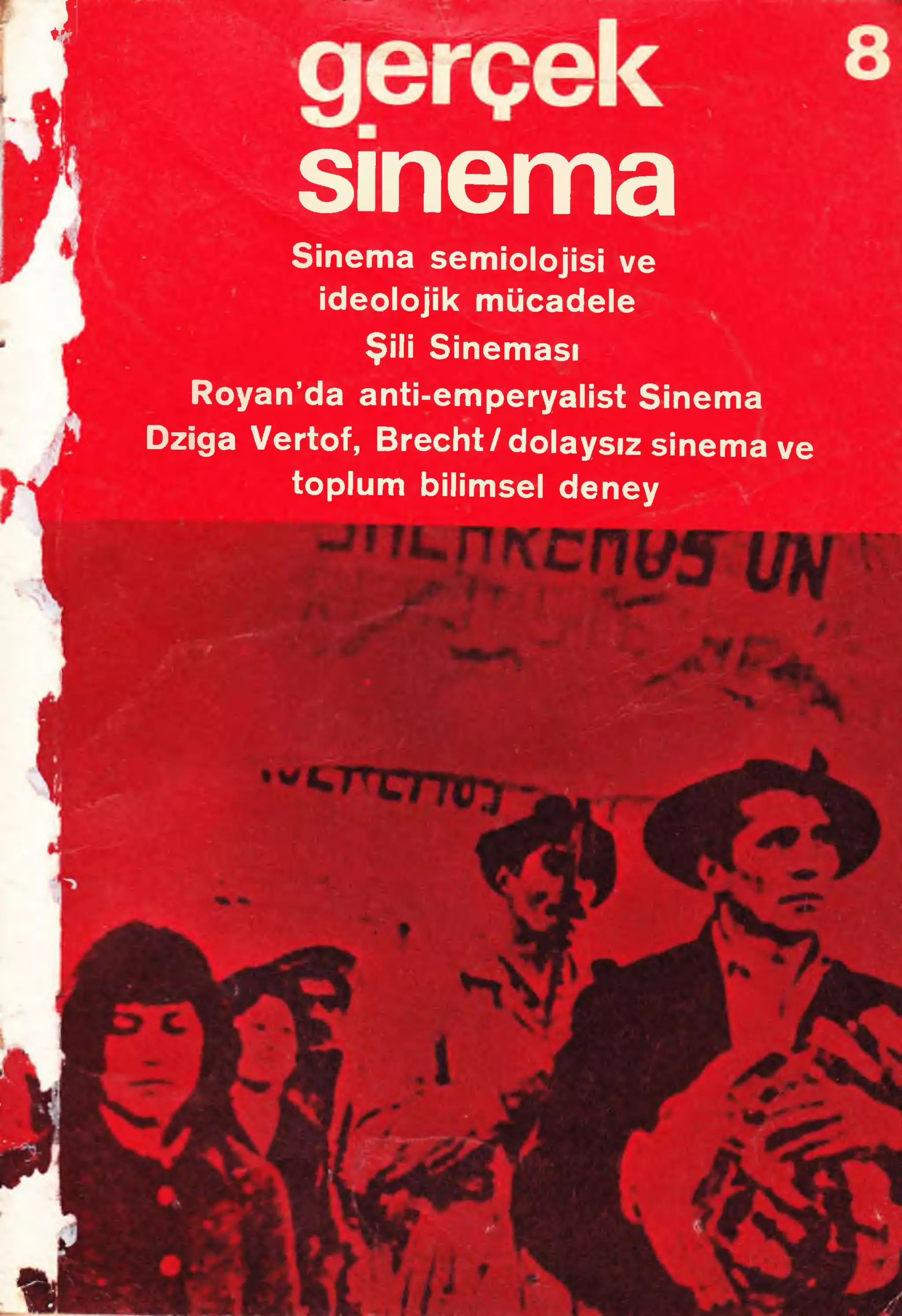 GERCEK SINEMA magazine side cover Issue 8  October/November 1974