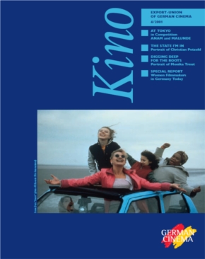 GERMAN FILMS QUARTERLY magazine side cover Issue 101 October/November/December 2001