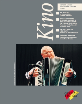 GERMAN FILMS QUARTERLY magazine side cover Issue 109 October/November/December 2003