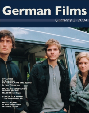 GERMAN FILMS QUARTERLY magazine side cover Issue 111 April/May/June 2004