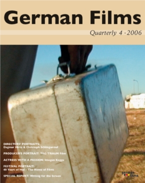 GERMAN FILMS QUARTERLY magazine side cover Issue 121 October/November/December 2006