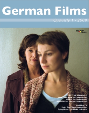 GERMAN FILMS QUARTERLY magazine side cover Issue 130 January/February/March 2009