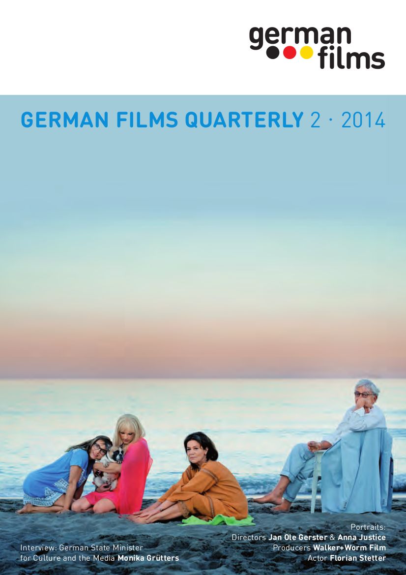 GERMAN FILMS QUARTERLY magazine side cover Issue 151 April/May/June 2014