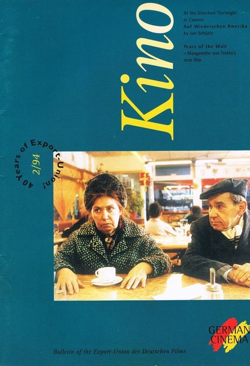 GERMAN FILMS QUARTERLY magazine side cover Issue 75  1994