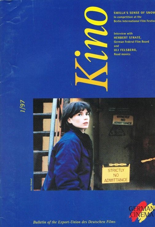 GERMAN FILMS QUARTERLY magazine side cover Issue 82  1997