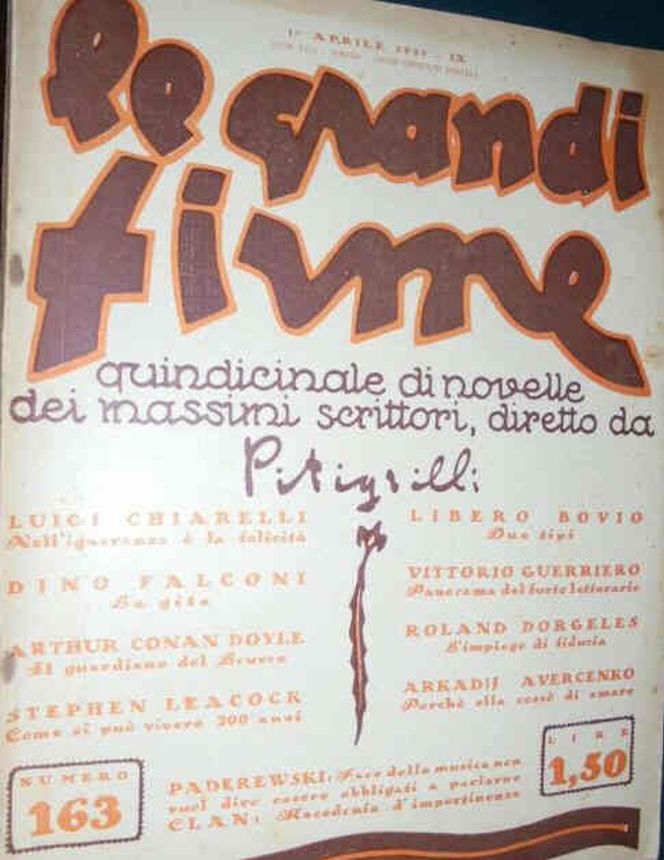 GRANDI FIRME | LE magazine side cover Issue 163 1 April 1931