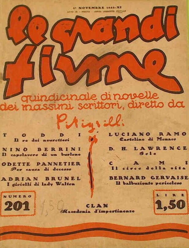 GRANDI FIRME | LE magazine side cover Issue 201 1 November 1932