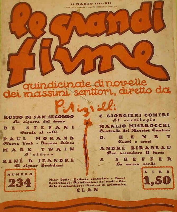 GRANDI FIRME | LE magazine side cover Issue 234 15 March 1934