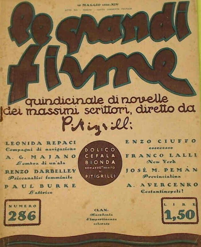 GRANDI FIRME | LE magazine side cover Issue 286 15 May 1936