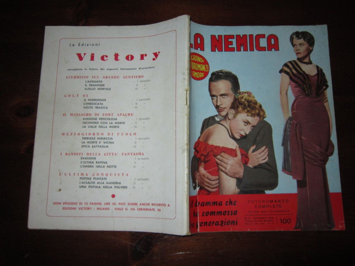 GRANDI FOTOROMANZI D AMORE | I magazine side cover Issue 3  January 1953