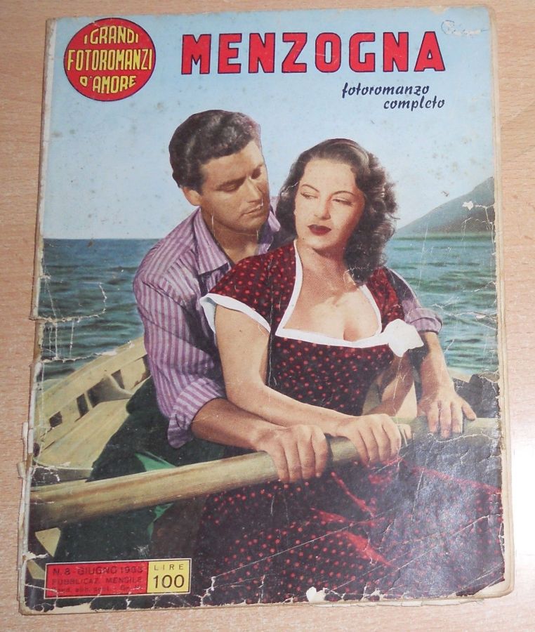 GRANDI FOTOROMANZI D AMORE | I magazine side cover Issue 8  June 1953