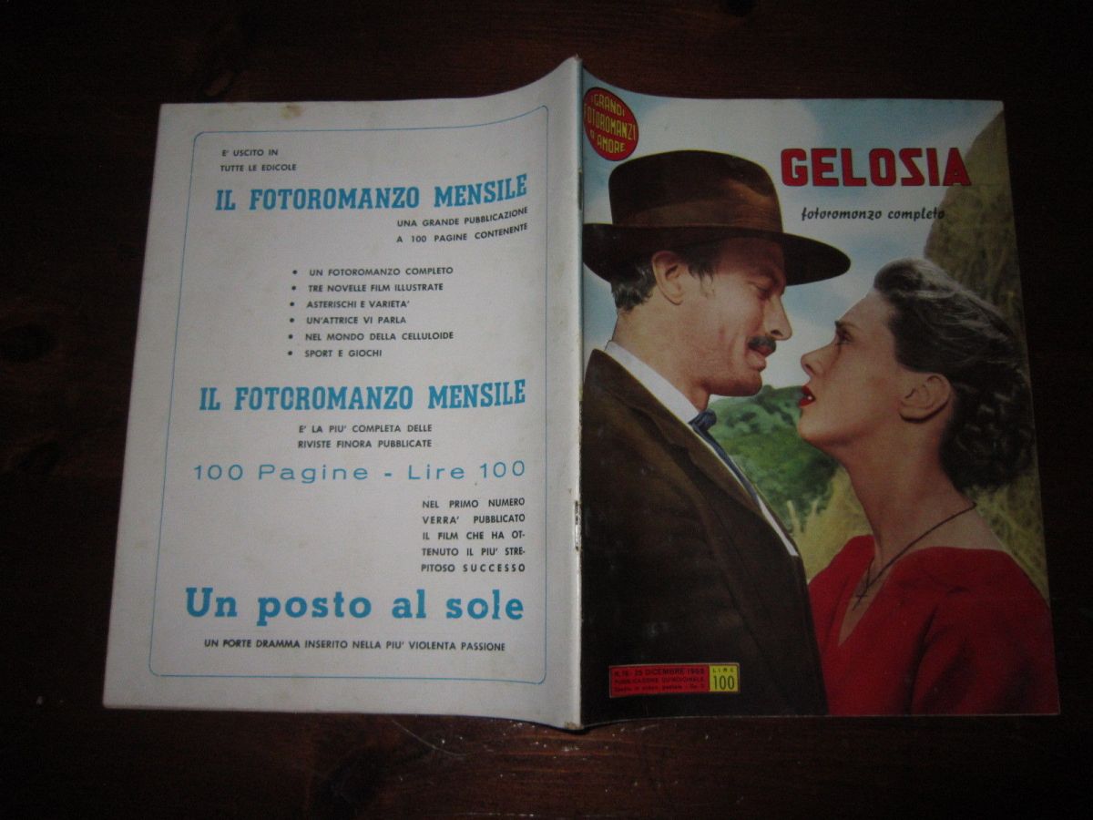 GRANDI FOTOROMANZI D AMORE | I magazine side cover Issue 16 25 December 1953