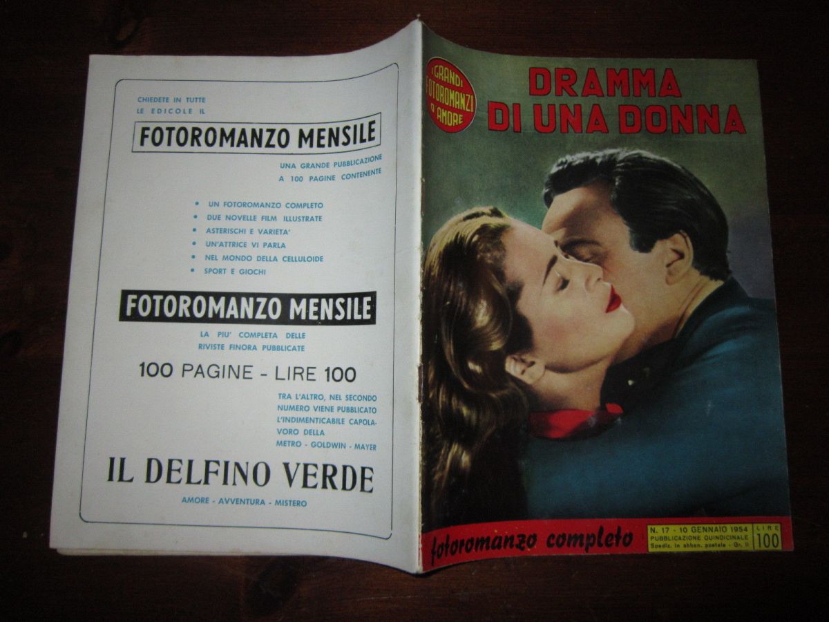 GRANDI FOTOROMANZI D AMORE | I magazine side cover Issue 17 10 January 1954