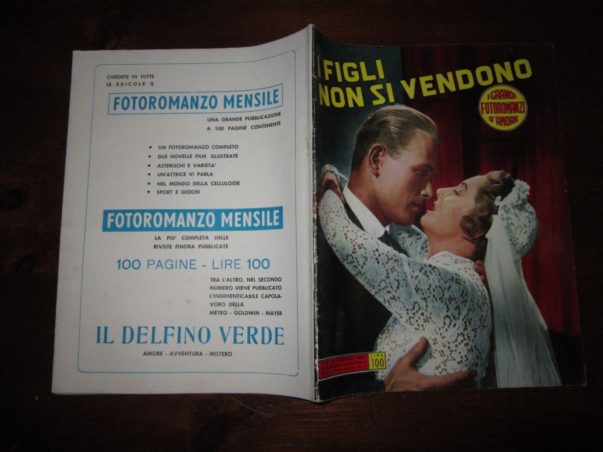 GRANDI FOTOROMANZI D AMORE | I magazine side cover Issue 18 25 January 1954