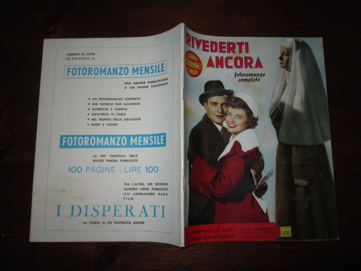 GRANDI FOTOROMANZI D AMORE | I magazine side cover Issue 19 10 February 1954