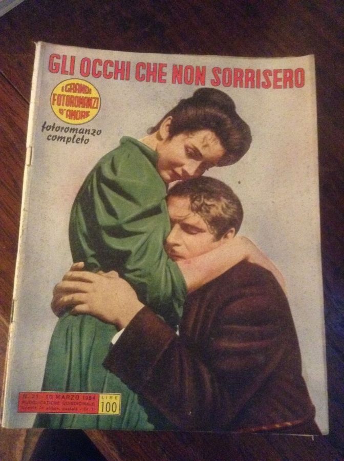 GRANDI FOTOROMANZI D AMORE | I magazine side cover Issue 21 10 March 1954
