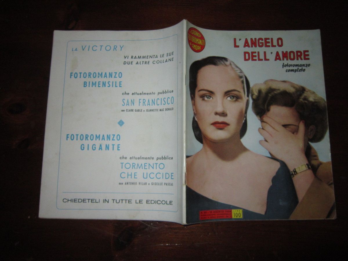 GRANDI FOTOROMANZI D AMORE | I magazine side cover Issue 32 12 August 1954