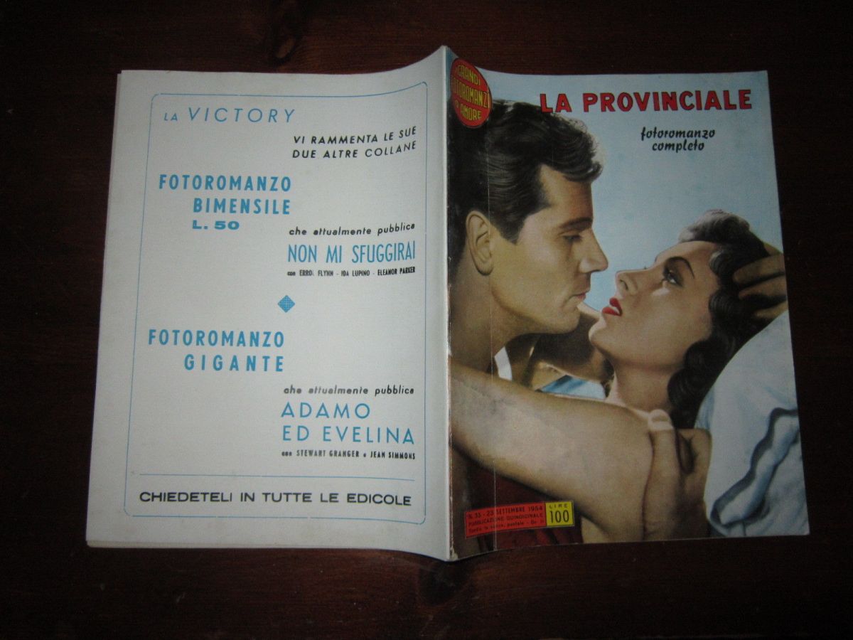 GRANDI FOTOROMANZI D AMORE | I magazine side cover Issue 35 23 September 1954