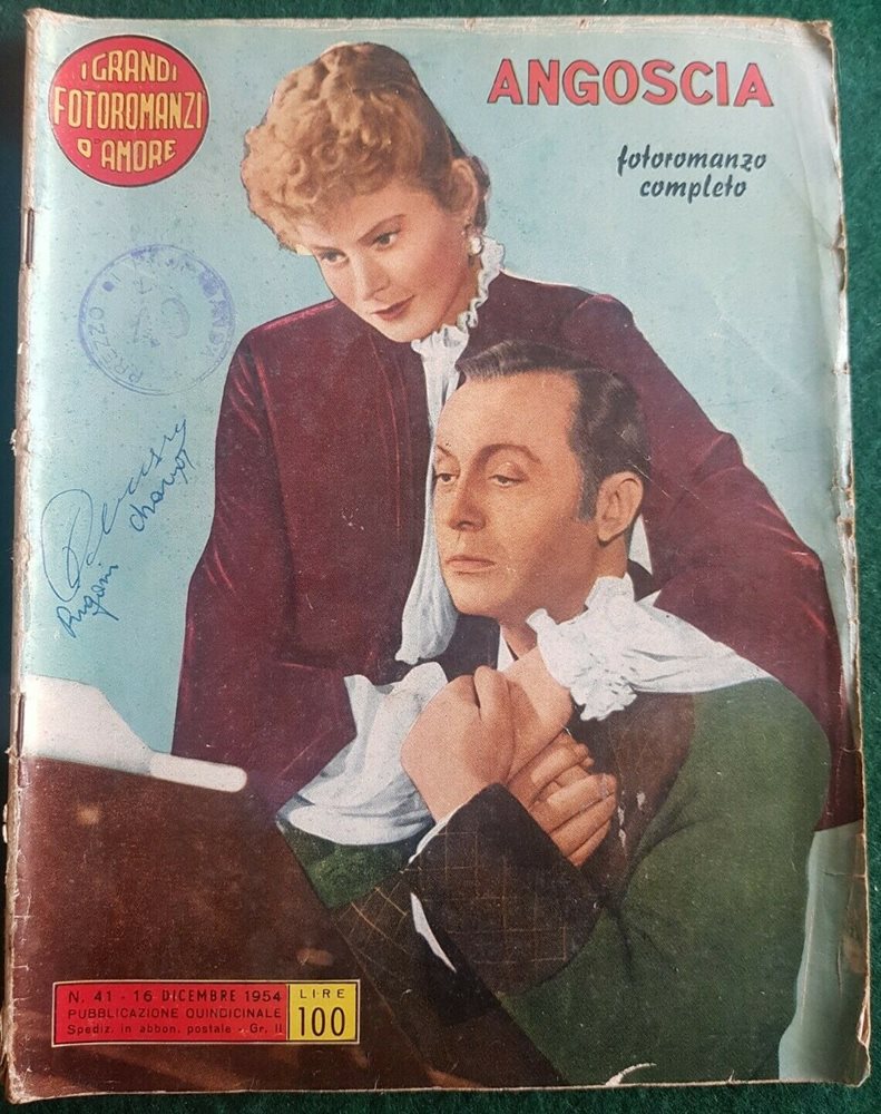 GRANDI FOTOROMANZI D AMORE | I magazine side cover Issue 41 16 December 1954