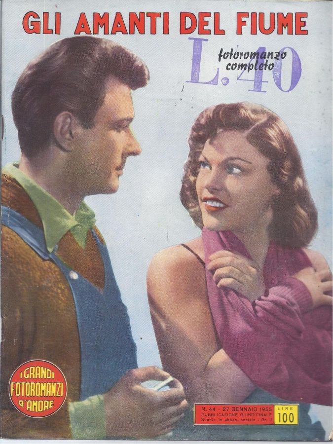 GRANDI FOTOROMANZI D AMORE | I magazine side cover Issue 44 27 January 1955