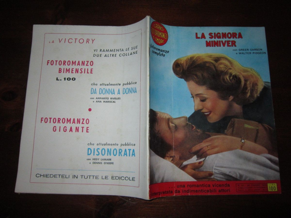 GRANDI FOTOROMANZI D AMORE | I magazine side cover Issue 55 30 June 1955
