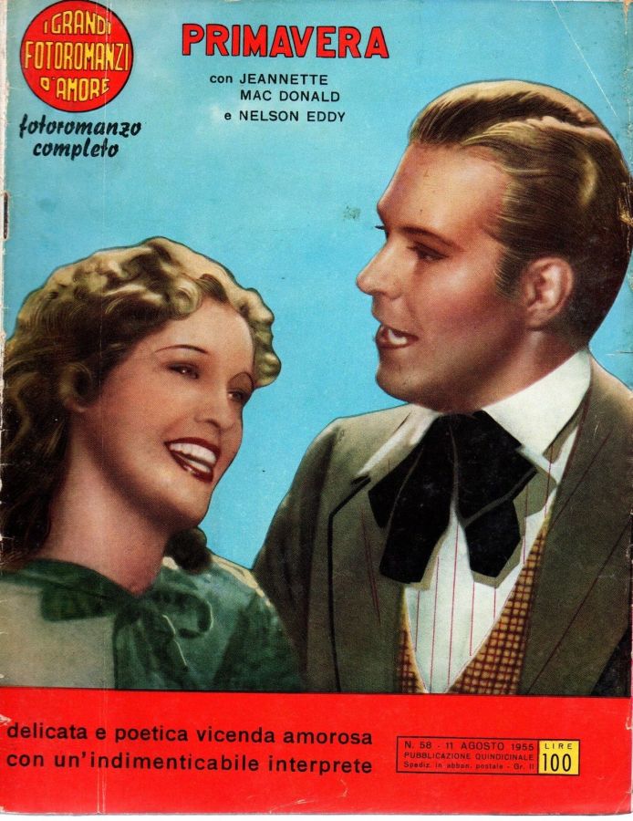 GRANDI FOTOROMANZI D AMORE | I magazine side cover Issue 58 11 August 1955